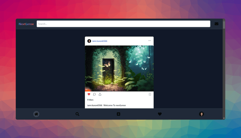 Nextlense (Social Media App)